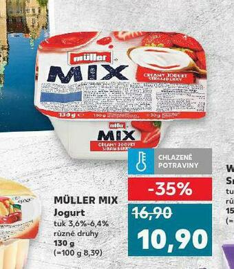 Kaufland Müller mix jogurt nabídka