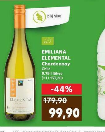 Kaufland Emiliana elemental chardonnay nabídka