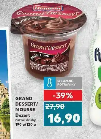Kaufland Grand dessert / mousse dezert nabídka