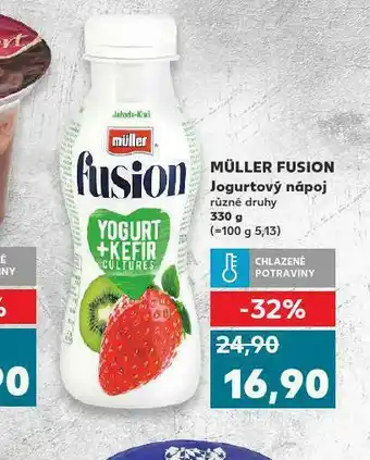 Kaufland Müller fusion jogurtový nápoj nabídka