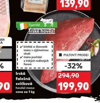 Kaufland Isrká falešná svíčková nabídka