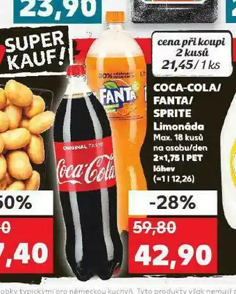 Kaufland Coca cola 1,75l nabídka