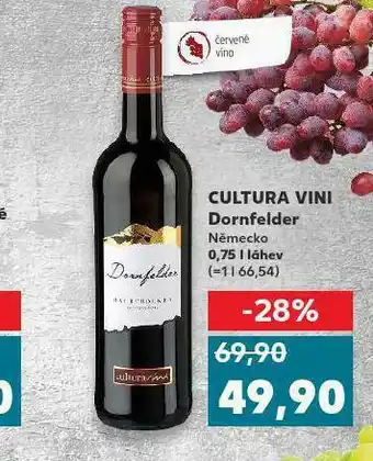 Kaufland Cultura vini dornfelder nabídka