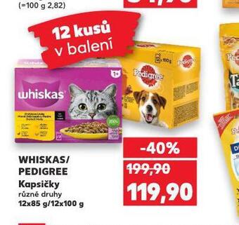 Kaufland Whiskas kapsičky pro kočky nabídka