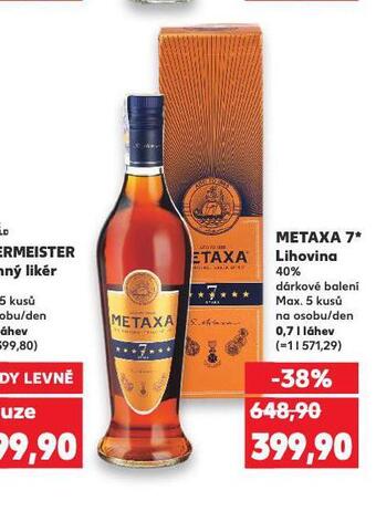Kaufland Metaxa 7 nabídka