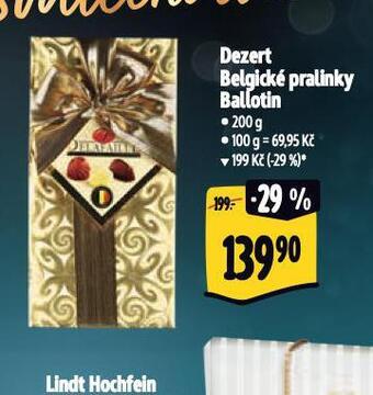 Albert Dezert belgické pralinky ballotin nabídka