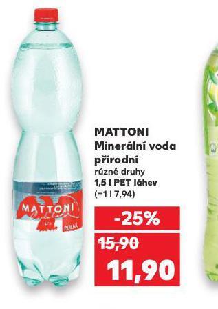 Kaufland Mattoni nabídka