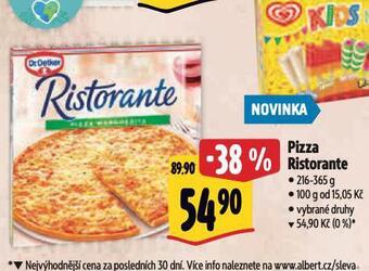 Albert Pizza ristorante nabídka