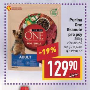 Billa Purina one granule pro psy nabídka