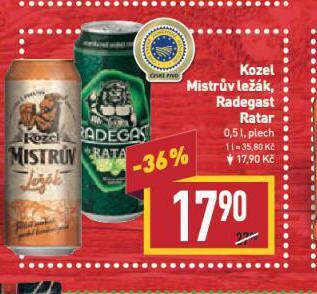 Billa Pivo velkopopovický kozel nabídka