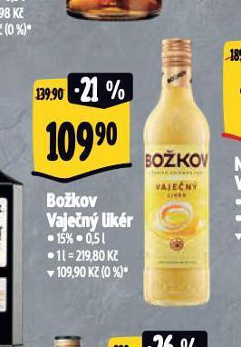 Albert Božkov vaječný likér nabídka