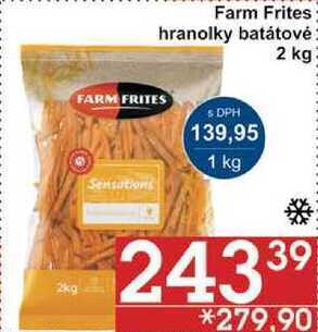 Farm frites hranolky batátové, 2 kg