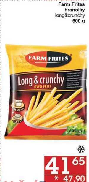 Jip Farm frites hranolky long&crunchy, 600 g nabídka