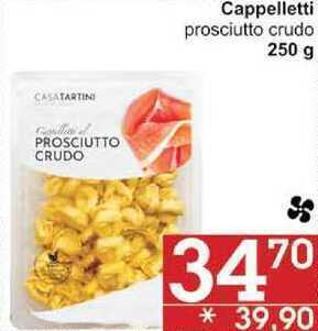 Jip Cappelletti prosciutto crudo, 250 g nabídka