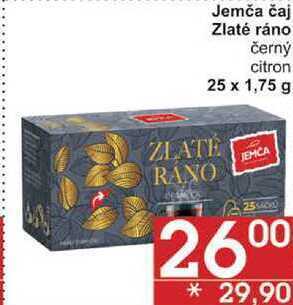 Jip Jemča čaj zlaté ráno černý citron, 25 x 1,75 g nabídka