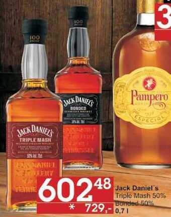 Jip Jack daniel's triple mash 50%, 0,7 l nabídka