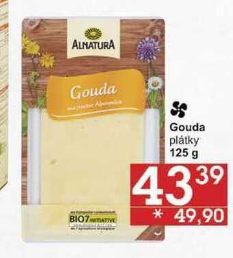 Jip Alnatura gouda plátky, 125 g nabídka
