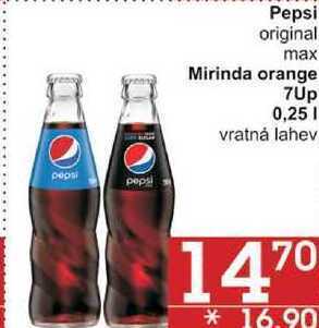 Jip Pepsi original, 0,25 l nabídka
