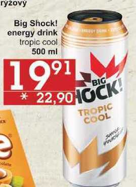 Jip Big shock! energy drink tropic cool, 500 ml nabídka