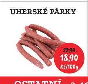 RABBIT řeznictví Uherské párky 100g nabídka