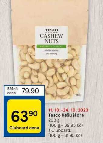 Tesco Tesco kešu jádra 200 g nabídka
