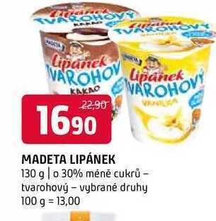 Terno Madeta lipánek 130 g nabídka