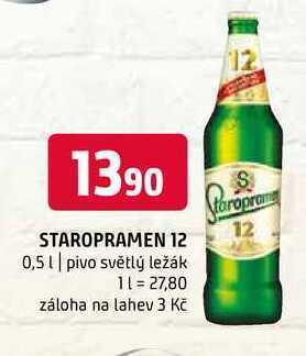 Terno Staropramen 12 0,5 l nabídka
