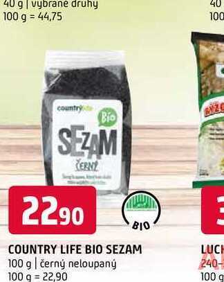 Terno Country life bio sezam 100 g nabídka