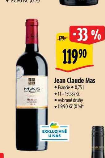 Albert Jean claude mas 0,75 l nabídka