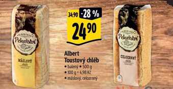Albert Albert toustový chléb • balený • 500 g nabídka