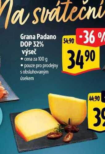 Albert Grana padano dop 32% výseč 100 g nabídka