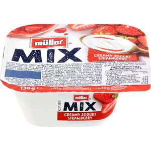 Albert Müller mix jogurt 130g, vybrané druhy nabídka