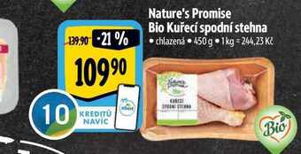 Albert Nature's promise bio kuřecí spodní stehna 450 g nabídka