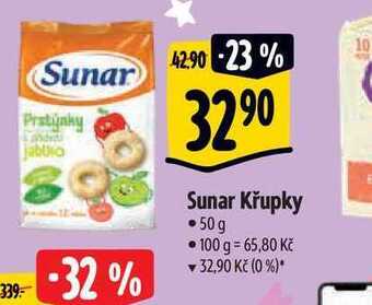 Albert Sunar křupky • 50 g nabídka