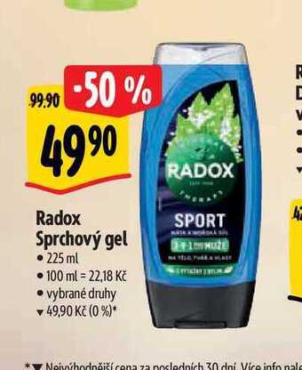 Albert Radox sprchový gel • 225 ml nabídka