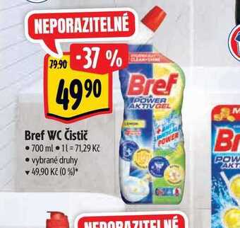 Albert Bref wc čistič 700 ml nabídka