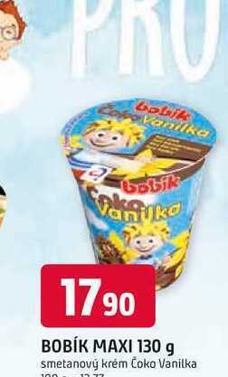 Trefa Bobík maxi smetanový krém 130g, vybrané druhy nabídka