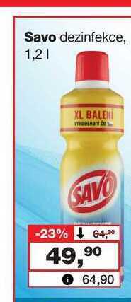 Barvy a laky drogerie Savo dezinfekce, 1,2l nabídka