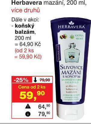 Barvy a laky drogerie Herbavera mazání, 200 ml nabídka