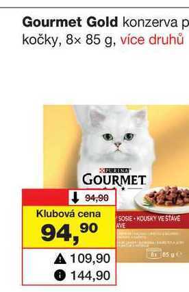 Barvy a laky drogerie Gourmet gold konzerva p kočky, 8x 85 g nabídka