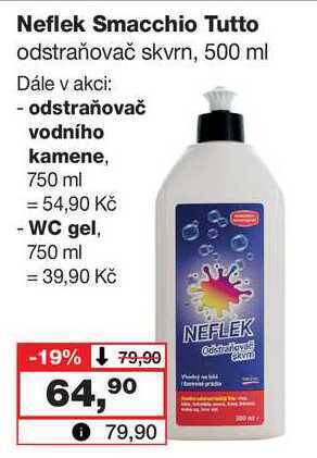 Barvy a laky drogerie Neflek smacchio tutto odstraňovač skvrn, 500 ml nabídka