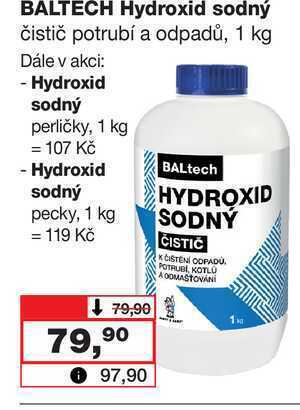Barvy a laky drogerie Baltech hydroxid sodný čistič potrubí a odpadů, 1 kg nabídka