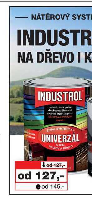 Barvy a laky drogerie Industrol univerzál nabídka