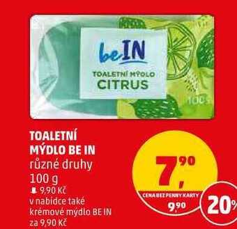 Penny Market Toaletní mýdlo be in, 100 g nabídka