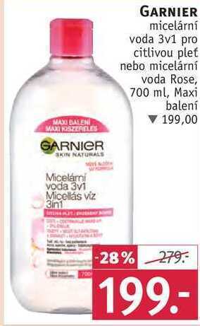 Rossmann Garnier micelární voda 3v1, 700 ml nabídka