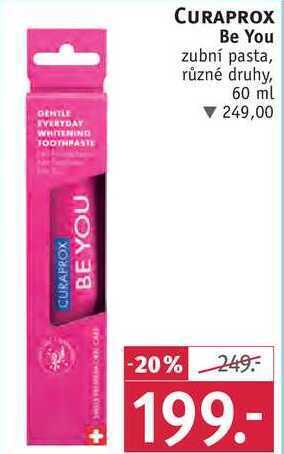 Rossmann Curaprox be you zubní pasta, 60 ml nabídka