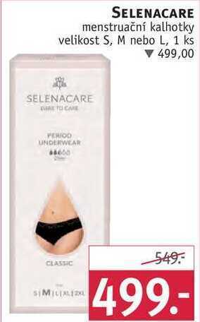 Rossmann Selenacare menstruační kalhotky nabídka