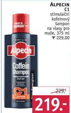 Rossmann Alpecin c1 stimulační kofeinový šampon, 375 ml nabídka