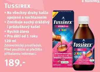 Rossmann Tussirex na všechny druhy kašle, 120 ml nabídka
