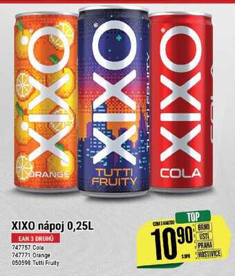 Tamda Foods Xixo nápoj, 0,25 l nabídka
